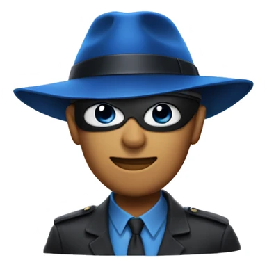 Blue hat spy sticker