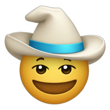 Nube con sombrero de navidad sticker