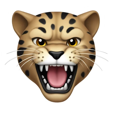 Panther growling sticker