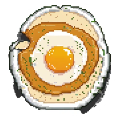 sunny side up fried egg sticker