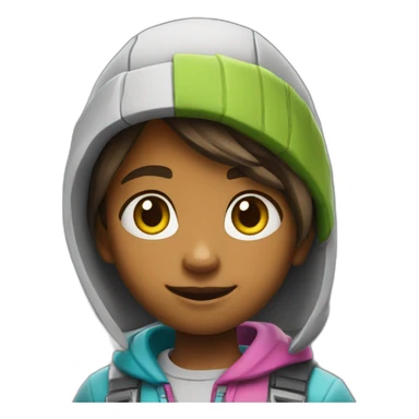 Un enfant qui jouent a fortnite . sticker