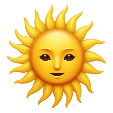 Sun without a face sticker