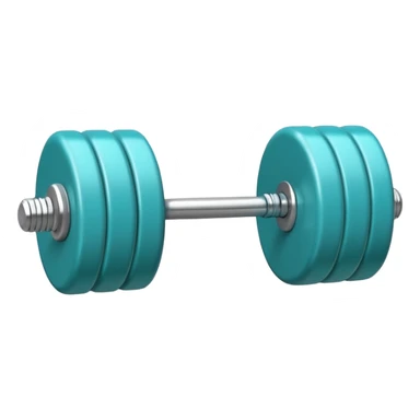 A Small Turquoise Barbell sticker