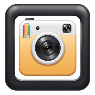 Polaroid frame sticker