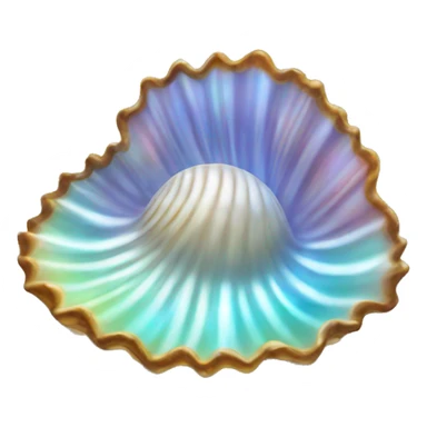 Coquillage holographique  sticker