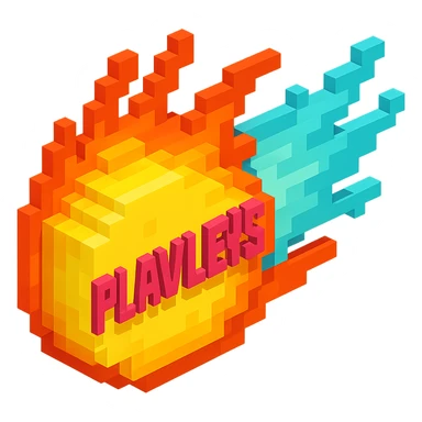 светящиеся комета с надписью "PLAVLEYS", no background sticker