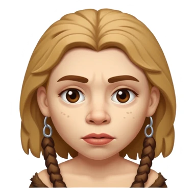 slack jawed female neanderthal sticker