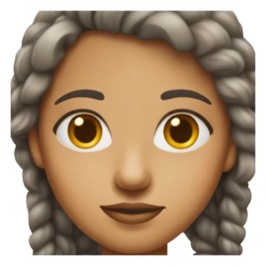 portrait of a medium -skinned female  sticker