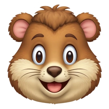 iconic face of Sandy Cheeks from SpongeBob sticker