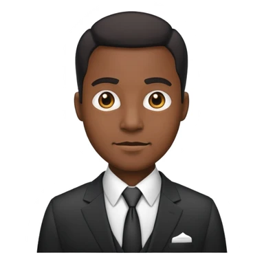 Black salesman  sticker