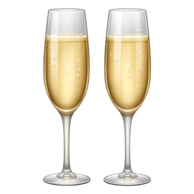 champagne glasses sticker