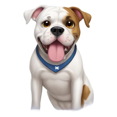 American bulldog with nametag Roxy sticker