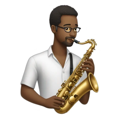 dana colley playing saxophone sticker