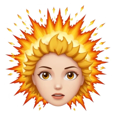 exploid headed woman sticker