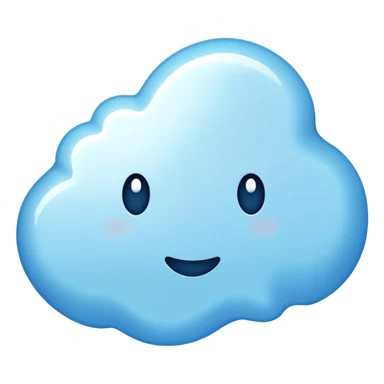 very irregular light blue spot, highly asymmetrical shape, abstract blob with jagged edges sticker