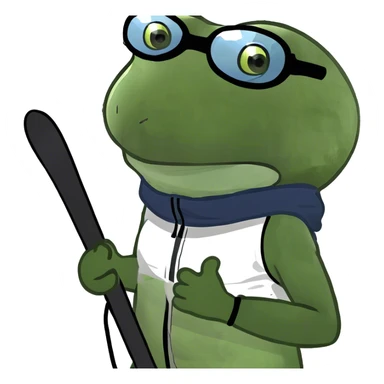 going skiing full body sticker