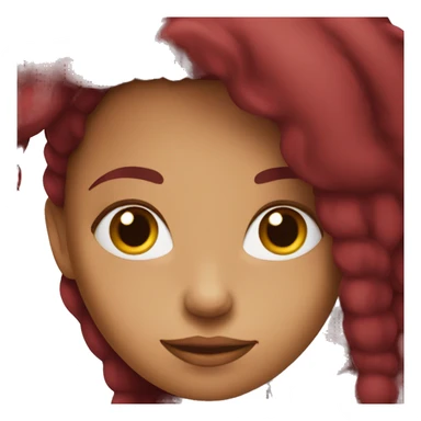 Girl with Burgundy hair sticker