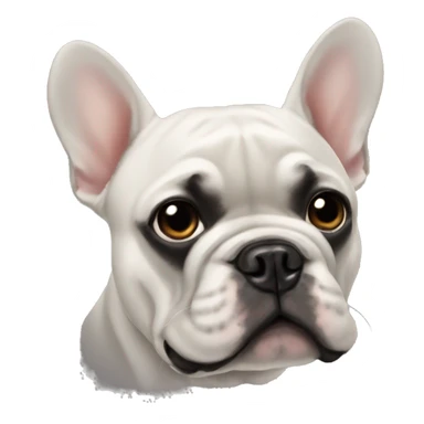 black french bulldog  sticker