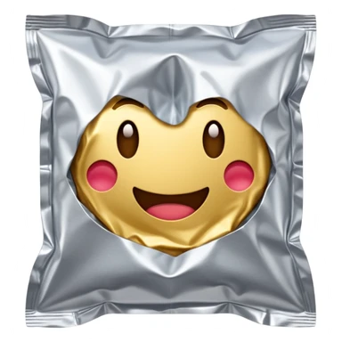 foil square condom wrapper  sticker