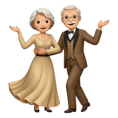 old people Waltz sticker