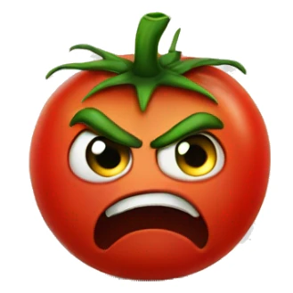 angry tomato sticker