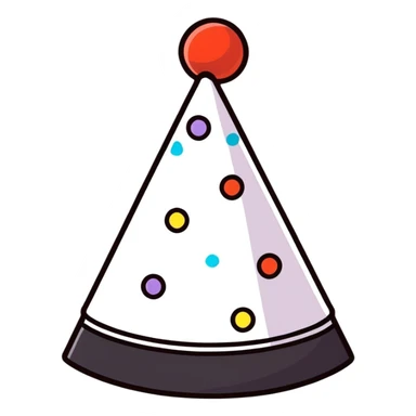 party hat sticker