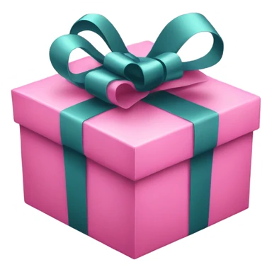 pink gift box sticker