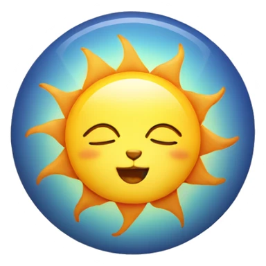 the sun with a cat face in the middle of it  sticker
