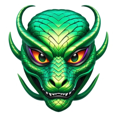 glitter green viper valorant mask sticker