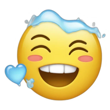 happy tears with love sticker