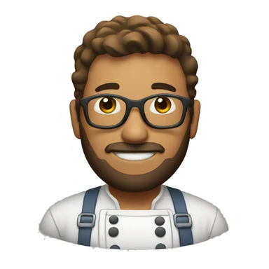 man in the kitchen sticker