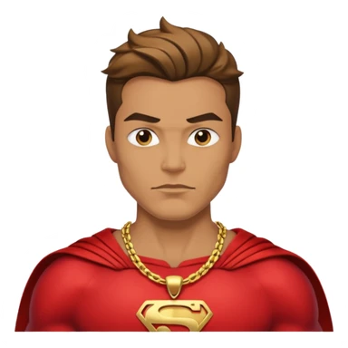 super hero with big necklace sticker