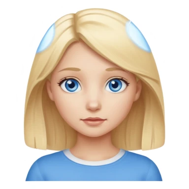 Shape Dogg Blue eyes with a blonde Girl with Blue eyes sticker