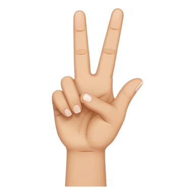 Peacesign with hand sticker