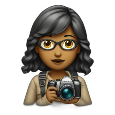 Girl photographer  sticker