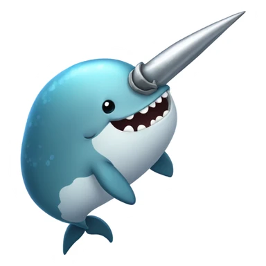 Narwhal with a sword sticker