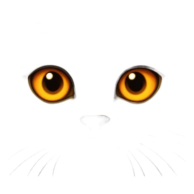 A chocolate brown british shorthair with orange eyes sticker