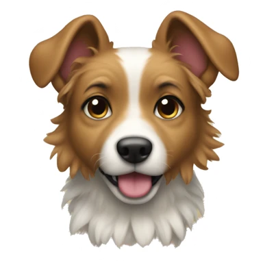 Dog wearing a tu-tu sticker