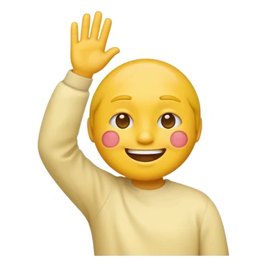 Yellow face emoji dabbing sticker