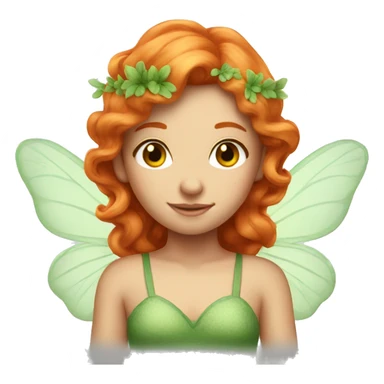 Beautiful ginger hair fairy sticker