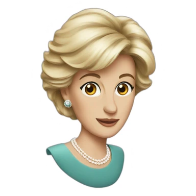 lady diana sticker