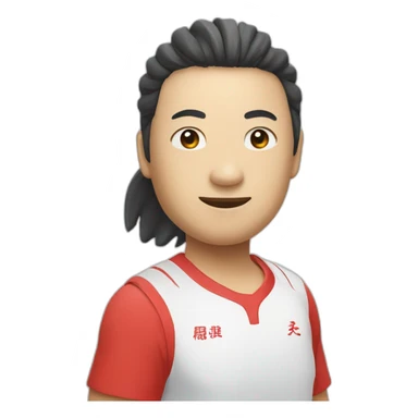 Chinese Pickleball player sticker