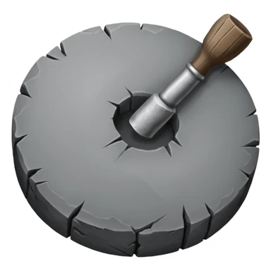 A round hammerstone used for breaking bones or shaping flint.






 sticker