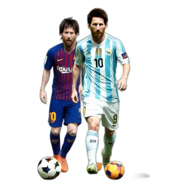 Messi-contre-Goku sticker