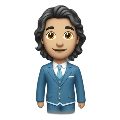 Argentinian in national suit  sticker