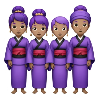 purple people group japan sticker