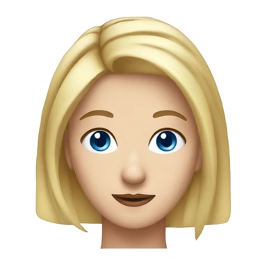 woman with blond Hair and Blue Eyes growing rosemary out of her head sticker