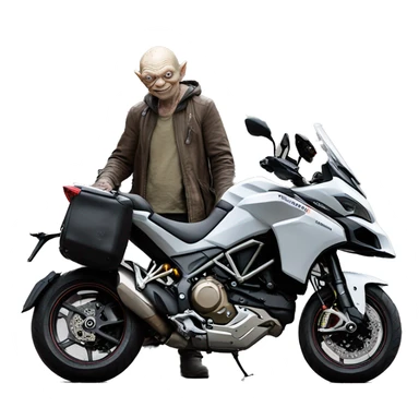 Gollum sur une ducati Multistrada  sticker