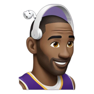 Kobe bryant with airpods sticker