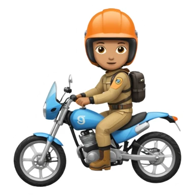 A person riding a surron sticker